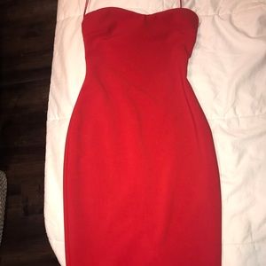 Red hot Likely size 2 strapless dress